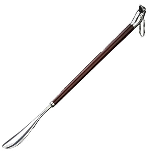 LPATEBCVU SchuhlöFfel Lang Schuhlöffel aus Metall mit langem Griff, geeignet for schwangere Frauen, for den Heimgebrauch, bequemes Einführwerkzeug, einfach zu bedienen(Silver) von LPATEBCVU