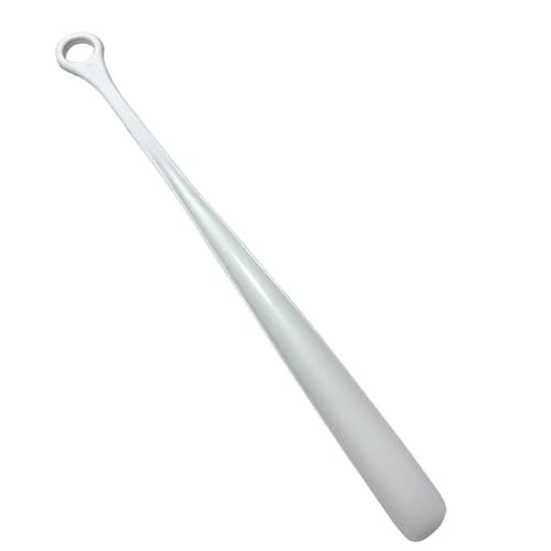 SchuhlöFfel Lang 2CS Tragbarer, bunter Schuhlöffel aus Kunststoff mit langem Griff for den Heimgebrauch, for ältere, schwangere Frauen und faule Menschen, hängendes Design, Schuheinlage(2pcs White) von LPATEBCVU