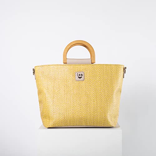 LPB LES PETITES BOMBES Damen Belmira Handtasche, gelb LPB LES PETITES BOMBES Damen Belmira Handtasche, gelb von Les P'tites Bombes