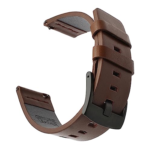 LPMPCZKZGF 20mm Premium Leder Armband for Kieselzeit Runde 20mm Männer Kompatibel mit Huawei Uhr 2 (Sport) Kompatibel mit Ticwatch 2 Schnellrelease-Band-Handgurt Uhrarmband(1) von LPMPCZKZGF