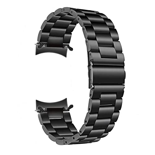 LPMPCZKZGF 46mm Gurt kompatibel mit Samsung Getriebe S3 Kein Gap Design Edelstahl Metall Business Getrieb S3 Classic Armband Uhrarmband(schwarz) von LPMPCZKZGF