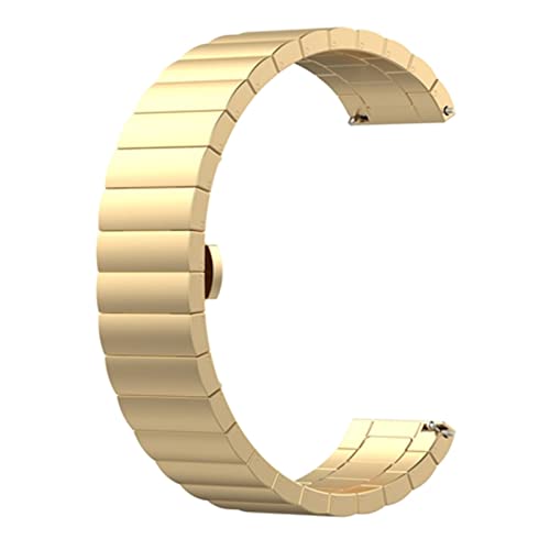LPMPCZKZGF Metallband kompatibel for Huawei-Uhr-Edelstahl-Smart-Armband GTR 47mm. Männer Frauen Armband for Huawei Honor Magic Magic Uhrarmband(Gold) von LPMPCZKZGF