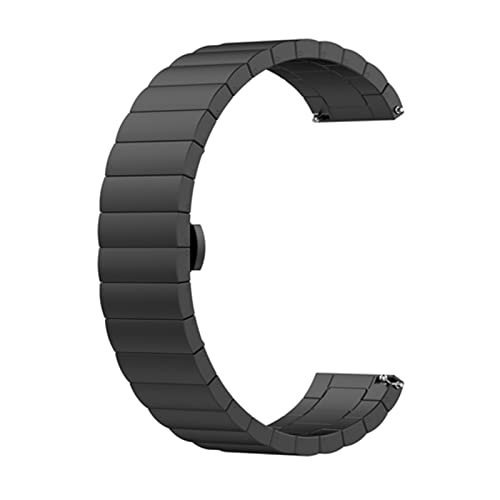 LPMPCZKZGF Metallband kompatibel for Huawei-Uhr-Edelstahl-Smart-Armband GTR 47mm. Männer Frauen Armband for Huawei Honor Magic Magic Uhrarmband(schwarz) von LPMPCZKZGF