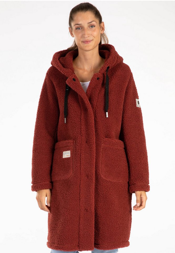 LPO Fleecejacke SHERPA DENISE Fleecemantel Ultra‑weiche Sherpa‑Innenausstattung von LPO