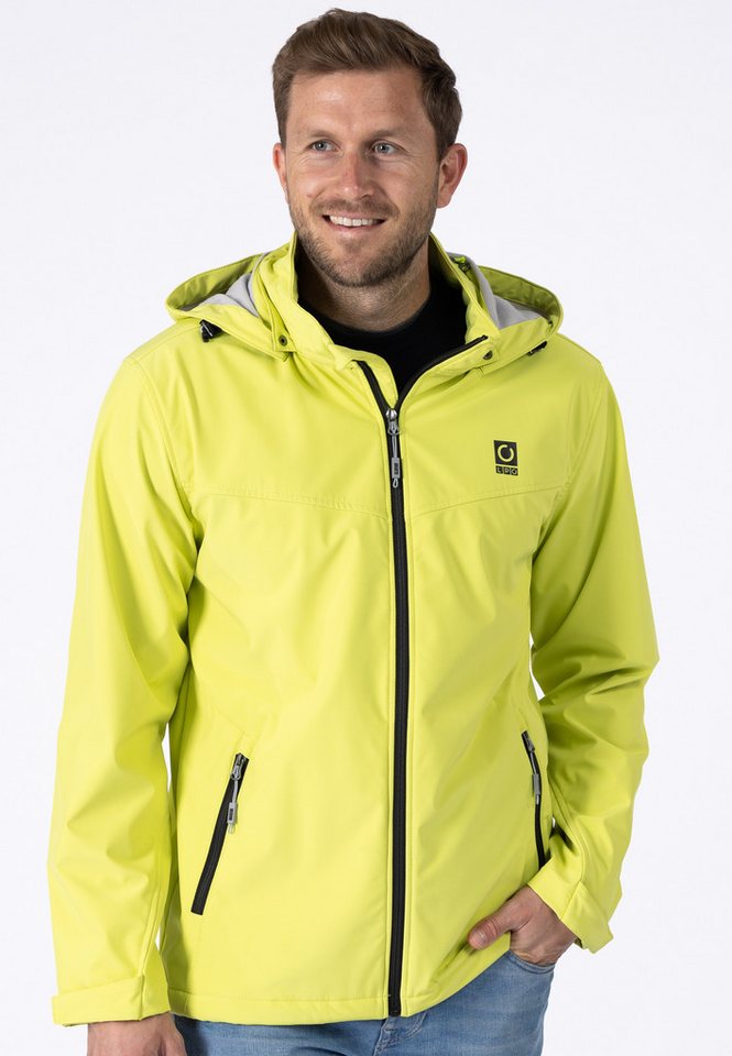 LPO Softshelljacke Herren Outdoorjacke Melvin CS Funktionsjacke, Wanderjacke abnehmbare Kapuze von LPO