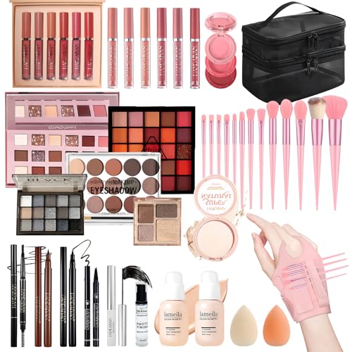 Make Up Set, Makeup Kit für Frauen, All in One Make up Kit, Makeup Geschenksets für Frauen Inklusive Makeup Aid Gürtel Foundation Lidschatten Palette Lippenstift Eyeliner Mascara Kosmetikpinsel Make Up Set, Makeup Kit für Frauen, All in One Make up Kit, Makeup Geschenksets für Frauen Inklusive Makeup Aid Gürtel Foundation Lidschatten Palette Lippenstift Eyeliner Mascara Kosmetikpinsel von LPQKCcY