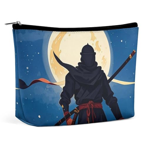 Kulturbeutel für Damen, indigene Menschen und Wölfe, Kosmetiktasche, tragbare Kapazität, Reise-Make-up-Tasche mit Reißverschluss, leicht, niedlich, Make-up-Organizer für Reisen, Zubehör, Essentials von LPSADGF