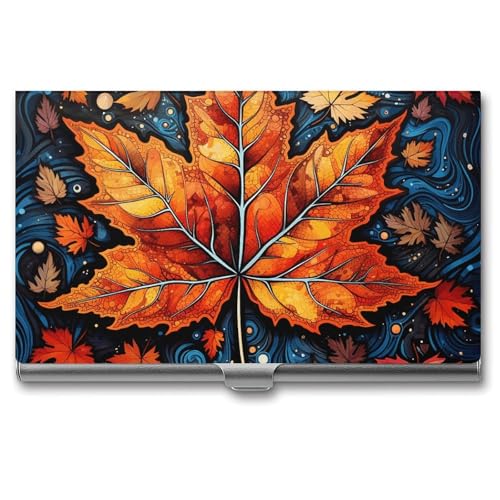 LPSADGF Angel Visitenkartenhalter im Hochformat, schmal, Metall-Aluminiumlegierung, Kreditkartenetui, professionelle Klappabdeckung, Visitenkarten-Organizer, Brieftasche für Männer und Frauen von LPSADGF