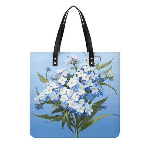 LPSADGF "Do Not Forget Me"-Einkaufstasche für Damen, Lederhandtasche, Make-up-Tasche mit magnetischer Schnalle, Freizeittasche, Do Not Forget Me, 39x39cm LPSADGF "Do Not Forget Me"-Einkaufstasche für Damen, Lederhandtasche, Make-up-Tasche mit magnetischer Schnalle, Freizeittasche, Do Not Forget Me, 39x39cm von LPSADGF