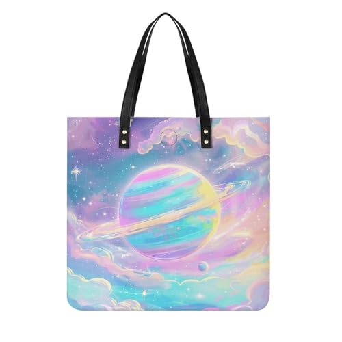 LPSADGF Fox and Heart Tote Bags for Women Leather Handbag Makeup Bag with Magnetic Buckle Design Casual Bag, Regenbogenfarbene Galaxie, 39x39cm LPSADGF Fox and Heart Tote Bags for Women Leather Handbag Makeup Bag with Magnetic Buckle Design Casual Bag, Regenbogenfarbene Galaxie, 39x39cm von LPSADGF