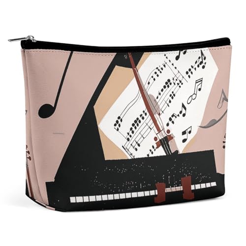 LPSADGF Kulturbeutel für Damen, gelb-graue Blumen-Kosmetiktasche, tragbare Kapazität, Reise-Make-up-Tasche mit Reißverschluss, leicht, niedlich, Make-up-Organizer für Reisen, Zubehör, Essentials LPSADGF Kulturbeutel für Damen, gelb-graue Blumen-Kosmetiktasche, tragbare Kapazität, Reise-Make-up-Tasche mit Reißverschluss, leicht, niedlich, Make-up-Organizer für Reisen, Zubehör, Essentials von LPSADGF