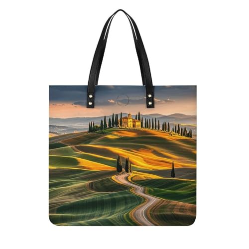 LPSADGF Pastellfarbene Tragetasche mit Smiley-Gesicht für Damen, Lederhandtasche, Make-up-Tasche mit magnetischer Schnalle, Freizeittasche, Italien-toskanisch, 39x39cm LPSADGF Pastellfarbene Tragetasche mit Smiley-Gesicht für Damen, Lederhandtasche, Make-up-Tasche mit magnetischer Schnalle, Freizeittasche, Italien-toskanisch, 39x39cm von LPSADGF