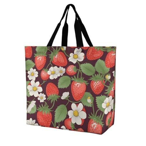 LPSADGF Sea Sunset Flying Dragon Tote Bag for Women - Reusable Foldable Grocery Shopping Bag, Crossbody Shoulder Handbag, Erdbeere, 40x40x16cm LPSADGF Sea Sunset Flying Dragon Tote Bag for Women - Reusable Foldable Grocery Shopping Bag, Crossbody Shoulder Handbag, Erdbeere, 40x40x16cm von LPSADGF