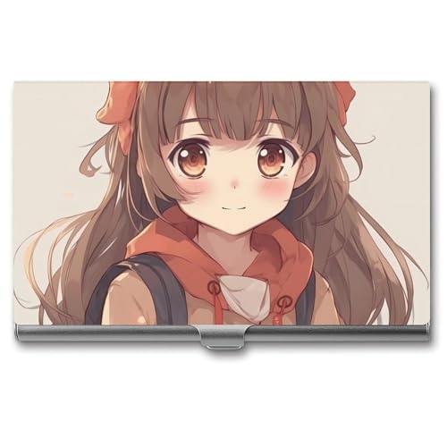 Visitenkartenetui mit Sonnenuntergang Kaktus in Wüste, schmal, Metall-Aluminiumlegierung, Kreditkartenetui, professionelle Klappabdeckung, Visitenkarten-Organizer, Brieftasche für Damen und Herren von LPSADGF