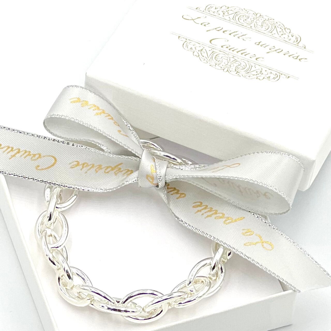 Gliederarmband Chunky Armband Edelstahl Silber Geschenk von LPSCoutureShop