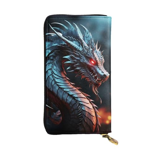 LPSRTWE Damen Geldbörse Ultra Slim Drachen Muster Lange Geldbörse Kreditkarte Kreditkartenetui Tasche Schwarz Einheitsgröße Klassisch Schwarz Einheitsgröße Klassisch Schwarz Einheitsgröße Klassisch von LPSRTWE