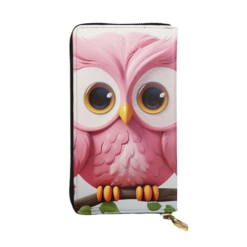 LPSRTWE Ultra Slim Damen Leder Geldbörse Eule Lange Geldbörse Kreditkartenetui Doppelklappen Schwarz Einheitsgröße Klassisch Schwarz Einheitsgröße Klassisch, Schwarz , one size, Klassisch von LPSRTWE