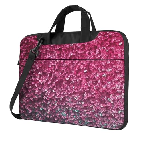 Laptoptasche, Laptop-Tragetasche, 3D-Glitzer, Messenger-Umhängetasche mit Schultergurt, Computertasche 13 Zoll von LPSRTWE