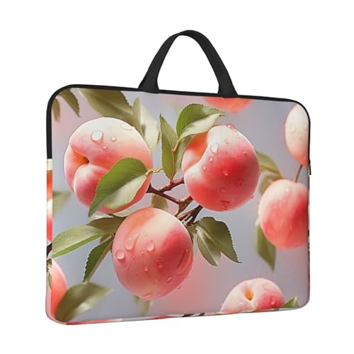 Laptoptasche, Pfirsichfarben, wasserabweisend, Computer-Tragetasche, Aktentasche mit Griff von LPSRTWE