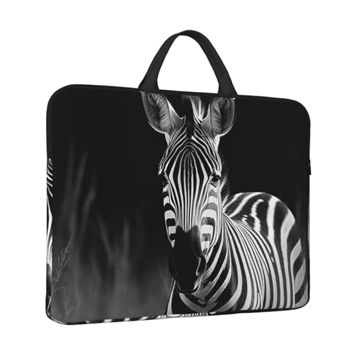 Laptoptasche, Zebramuster, wasserabweisend, Computer-Tragetasche, Aktentasche mit Griff von LPSRTWE