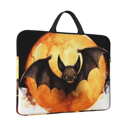 Laptoptasche Halloween Fledermaus Laptophülle wasserabweisend Computer-Tragetasche Aktentasche mit Griff von LPSRTWE