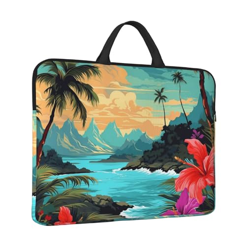 Laptoptasche Hello Hawaii, wasserabweisend, Computer-Tragetasche, Aktentasche mit Griff von LPSRTWE