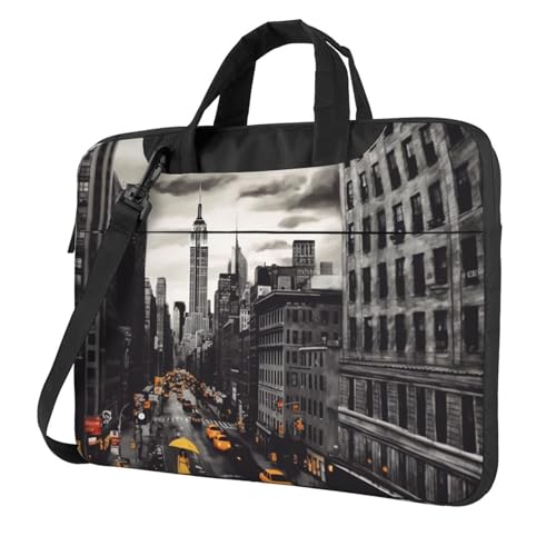 Laptoptasche Laptop-Tragetasche Love from New York Messenger Umhängetasche mit Schultergurt Computertasche 13 Zoll von LPSRTWE
