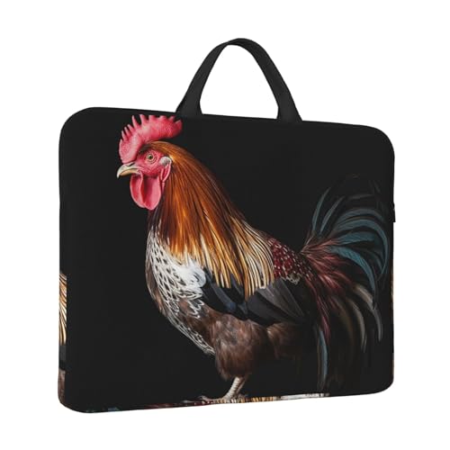 Laptoptasche mit Tierhahn, wasserabweisend, Computer-Tragetasche, Aktentasche mit Griff von LPSRTWE