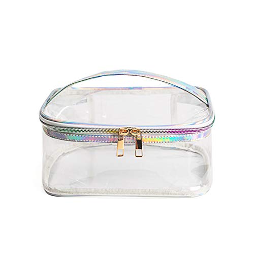 Transparente PVC-Kosmetiktasche für Mädchen Toilettenartikelbeutel Multifunktionale Reisekosmetiktasche mit Metallreißverschluss für Damen und Mädchen Geschenk Transparente PVC-Kosmetiktasche für Mädchen Toilettenartikelbeutel Multifunktionale Reisekosmetiktasche mit Metallreißverschluss für Damen und Mädchen Geschenk von LPXBHSW