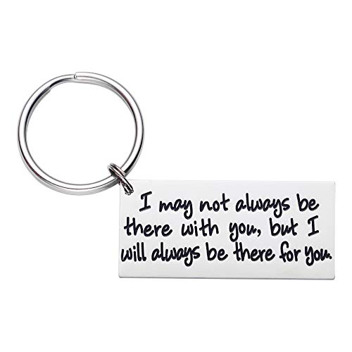 Schlüsselanhänger mit Aufschrift "I May Not Always Be There With You But I Will Always Be There For You", Geschenk für Freunde, Schlüsselanhänger, Medium von LParkin