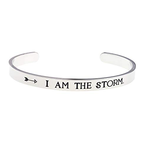 LParkin Damen Armband ich Bin der Sturm Inspiration Armband empowering schmuck für frauen Motivating Inspirational Geschenk von LParkin