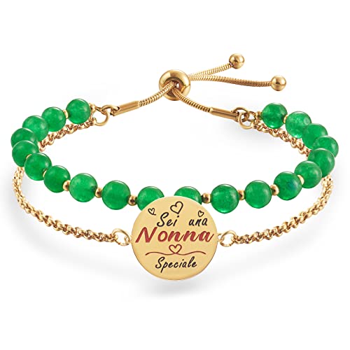 LParkin Oma-Armband aus Edelstahl, verstellbar, Sie sind eine besondere Oma, personalisiertes Geschenk für Oma, Geburtstagsgeschenk, 16+5cm, Edelstahl LParkin Oma-Armband aus Edelstahl, verstellbar, Sie sind eine besondere Oma, personalisiertes Geschenk für Oma, Geburtstagsgeschenk, 16+5cm, Edelstahl von LParkin