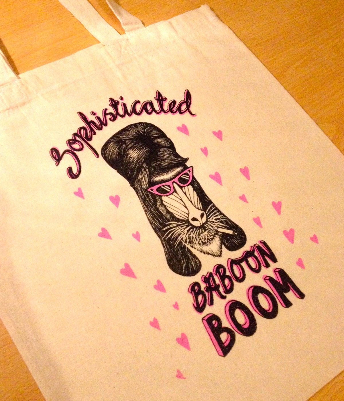 Sophisticated Baboon Boom // Tragetasche Record Bag Sophisticated Baboon Boom // Tragetasche Record Bag von LPascalIllustration
