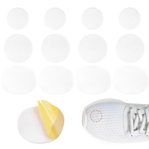 LQIOACU 12 Stück Self adhesive Repair Patches, Schuh Fersen Reparatur, Schuh Reparatur Patch, Sneaker Loch Reparatur Patch, Runden Selbstklebender Fersen Patch von LQIOACU