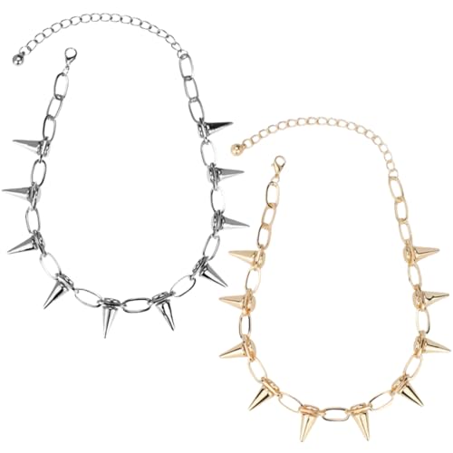 LQIOACU 2 Stück Goth Choker Punk Accessoires Schmuck Vintage Y2k Accessoires für Männer und Frauen von LQIOACU
