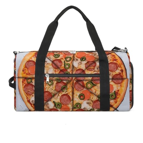 Fitness Tasche, I Love Pizza Print Wiederverwendbare Turnbeutel Sport Reise Fitness Tasche Essentials Gym Bag mit Schuhfach, Style, One Size, Stil:, Einheitsgröße Fitness Tasche, I Love Pizza Print Wiederverwendbare Turnbeutel Sport Reise Fitness Tasche Essentials Gym Bag mit Schuhfach, Style, One Size, Stil:, Einheitsgröße von LQPMNK