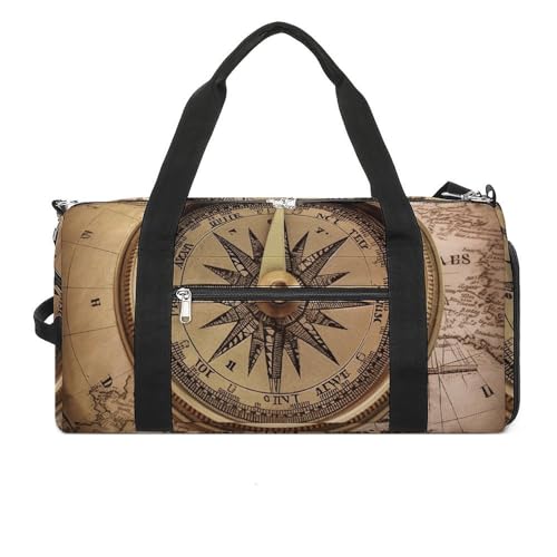 Fitness Tasche, Kompass Navigation Druck Wiederverwendbare Turnbeutel Sport Reise Fitness Tasche Essentials Gym Bag mit Schuhfach, Style, One Size, Stil:, Einheitsgröße Fitness Tasche, Kompass Navigation Druck Wiederverwendbare Turnbeutel Sport Reise Fitness Tasche Essentials Gym Bag mit Schuhfach, Style, One Size, Stil:, Einheitsgröße von LQPMNK