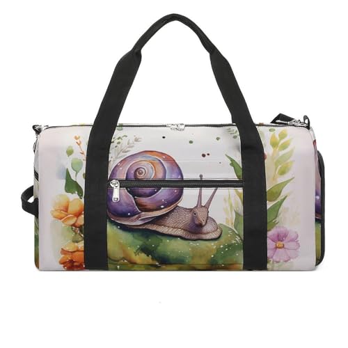 Fitness Tasche, Lovely Snail Print Wiederverwendbare Turnbeutel Sport Reise Fitness Tasche Essentials Gym Bag mit Schuhfach, Style, One Size, Stil:, Einheitsgröße Fitness Tasche, Lovely Snail Print Wiederverwendbare Turnbeutel Sport Reise Fitness Tasche Essentials Gym Bag mit Schuhfach, Style, One Size, Stil:, Einheitsgröße von LQPMNK