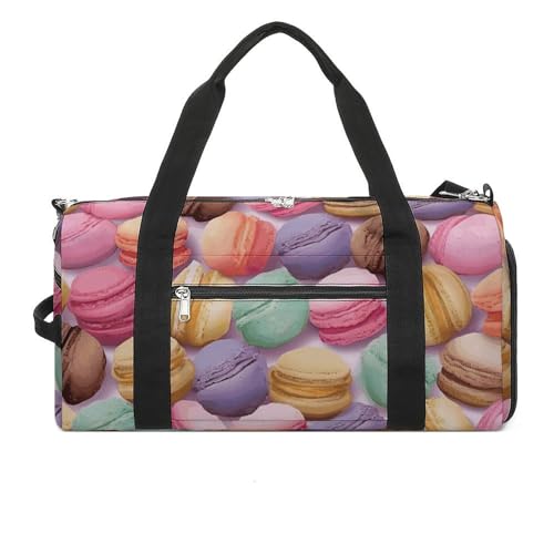 Fitness Tasche, Macaron Biscuit Flavored Pastries Print Wiederverwendbare Turnbeutel Sport Reise Fitness Tasche Essentials Gym Bag mit Schuhfach, Stil, Einheitsgröße, Stil:, Einheitsgröße Fitness Tasche, Macaron Biscuit Flavored Pastries Print Wiederverwendbare Turnbeutel Sport Reise Fitness Tasche Essentials Gym Bag mit Schuhfach, Stil, Einheitsgröße, Stil:, Einheitsgröße von LQPMNK