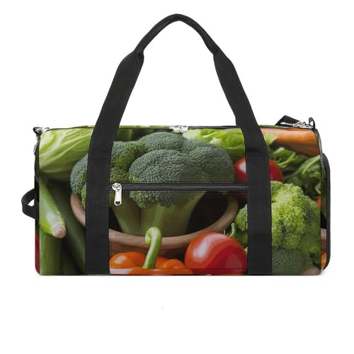 Fitness Tasche, Nutritious Vegetables Print Wiederverwendbare Turnbeutel Sport Reise Fitness Tasche Essentials Gym Bag mit Schuhfach, Style, One Size, Stil:, Einheitsgröße Fitness Tasche, Nutritious Vegetables Print Wiederverwendbare Turnbeutel Sport Reise Fitness Tasche Essentials Gym Bag mit Schuhfach, Style, One Size, Stil:, Einheitsgröße von LQPMNK