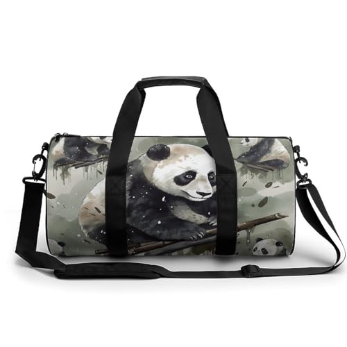 Fitness Tasche, Tinte Malerei Panda Druck Wiederverwendbare Turnbeutel Sport Reise Fitness Tasche Essentials Gym Bag mit Schuhfach Stil 45.0 cm/22.9 cm/22.9 cm/22.9 cm 22.9 cm, Stil:, 17.7in/9in/9in Fitness Tasche, Tinte Malerei Panda Druck Wiederverwendbare Turnbeutel Sport Reise Fitness Tasche Essentials Gym Bag mit Schuhfach Stil 45.0 cm/22.9 cm/22.9 cm/22.9 cm 22.9 cm, Stil:, 17.7in/9in/9in von LQPMNK
