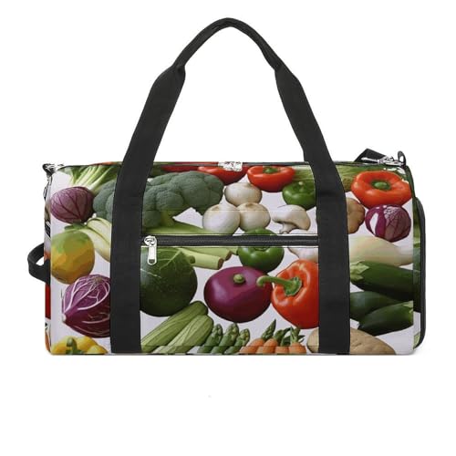 Fitness Tasche, Verschiedene Gemüse Druck Wiederverwendbar Turnbeutel Sport Reise Fitness Tasche Essentials Gym Bag mit Schuhfach, Style, One Size, Stil:, Einheitsgröße Fitness Tasche, Verschiedene Gemüse Druck Wiederverwendbar Turnbeutel Sport Reise Fitness Tasche Essentials Gym Bag mit Schuhfach, Style, One Size, Stil:, Einheitsgröße von LQPMNK