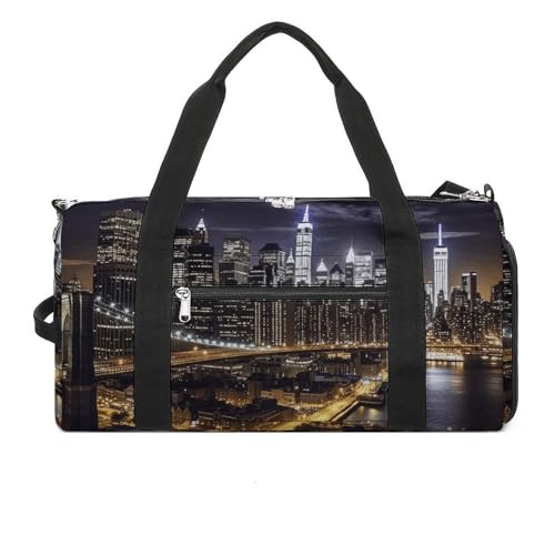 Fitness Tasche City At Night Print Wiederverwendbar Turnbeutel Sport Reise Fitness Tasche Essentials Gym Bag mit Schuhfach, Style, One Size, Stil:, Einheitsgröße Fitness Tasche City At Night Print Wiederverwendbar Turnbeutel Sport Reise Fitness Tasche Essentials Gym Bag mit Schuhfach, Style, One Size, Stil:, Einheitsgröße von LQPMNK