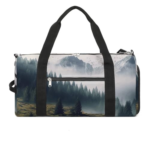 Fitness Tasche Landschaft Berg Druck Wiederverwendbar Turnbeutel Sport Reise Fitness Tasche Essentials Gym Bag mit Schuhfach Style One Size, Stil:, Einheitsgröße Fitness Tasche Landschaft Berg Druck Wiederverwendbar Turnbeutel Sport Reise Fitness Tasche Essentials Gym Bag mit Schuhfach Style One Size, Stil:, Einheitsgröße von LQPMNK