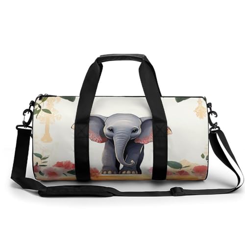LQPMNK Fitness Tasche, Lucky Elephant Print Wiederverwendbare Turnbeutel Sport Reise Fitness Tasche Essentials Gym Bag mit Schuhfach, 45.0 cm/22.9 cm/22.9 cm/22.9 cm, Style, Style, 45.0 cm/22.9 LQPMNK Fitness Tasche, Lucky Elephant Print Wiederverwendbare Turnbeutel Sport Reise Fitness Tasche Essentials Gym Bag mit Schuhfach, 45.0 cm/22.9 cm/22.9 cm/22.9 cm, Style, Style, 45.0 cm/22.9 von LQPMNK