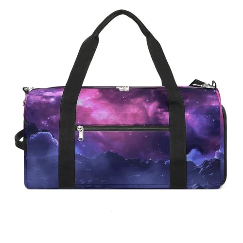 LQPMNK Fitness Tasche, Magic Galaxy Purple Print Wiederverwendbare Turnbeutel Sport Reise Fitness Tasche Essentials Gym Bag mit Schuhfach, Style, Style, One Size, Stil:, Einheitsgröße LQPMNK Fitness Tasche, Magic Galaxy Purple Print Wiederverwendbare Turnbeutel Sport Reise Fitness Tasche Essentials Gym Bag mit Schuhfach, Style, Style, One Size, Stil:, Einheitsgröße von LQPMNK