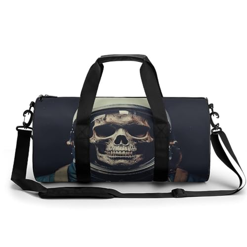 LQPMNK Fitness Tasche, Movie Aesthetic Skull Print Reusable Gym Bag Sports Travel Fitness Bag Essentials Gym Bag with Shoe Compartment, 45.0 cm/22.9 cm/22.9 cm/22.9 cm, style, style, 45.0 cm/22.9 von LQPMNK