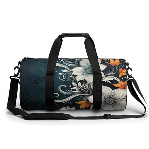 LQPMNK Fitness Tasche, Neuheit Abstrakte Blumen Druck Wiederverwendbare Turnbeutel Sport Reise Fitness Tasche Essentials Gym Bag mit Schuhfach, 45.0 cm/22.9 cm/22.9 cm/22.9 cm/22.9 cm/22.9 cm 22.9 cm, LQPMNK Fitness Tasche, Neuheit Abstrakte Blumen Druck Wiederverwendbare Turnbeutel Sport Reise Fitness Tasche Essentials Gym Bag mit Schuhfach, 45.0 cm/22.9 cm/22.9 cm/22.9 cm/22.9 cm/22.9 cm 22.9 cm, von LQPMNK