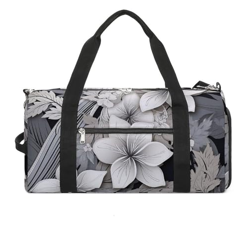 LQPMNK Fitness Tasche Aufwendiger Blumen Muster Druck Wiederverwendbar Turnbeutel Sport Reise Fitness Tasche Essentials Gym Bag mit Schuhfach Style Style One Size, Stil:, Einheitsgröße von LQPMNK