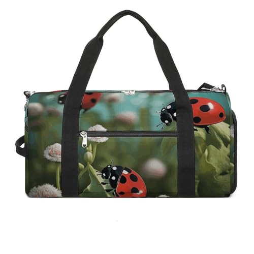 LQPMNK Fitness Tasche Ladybug Landschaft Druck Wiederverwendbare Turnbeutel Sport Reise Fitness Tasche Essentials Gym Bag mit Schuhfach Style Style One Size, Stil:, Einheitsgröße LQPMNK Fitness Tasche Ladybug Landschaft Druck Wiederverwendbare Turnbeutel Sport Reise Fitness Tasche Essentials Gym Bag mit Schuhfach Style Style One Size, Stil:, Einheitsgröße von LQPMNK